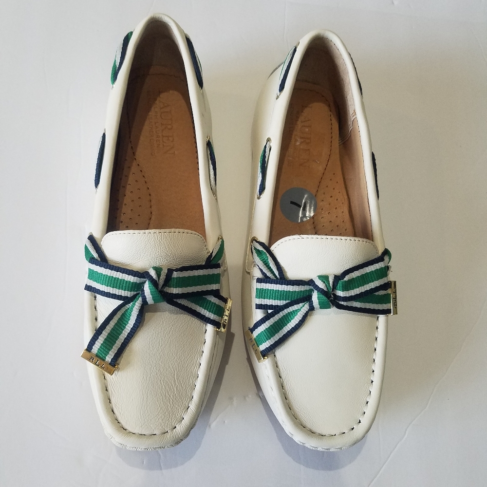 NEW Lauren by Ralph Lauren Cream Becka Loafer